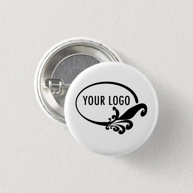 Macaron Rond 2,50 Cm Épingle de bouton personnalisée avec logo d'entrep (Devant & derrière)