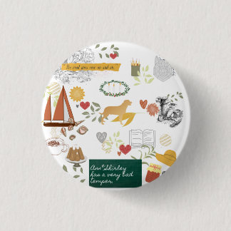 Macaron Rond 2,50 Cm Épingle de club de livres