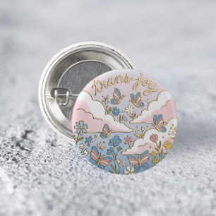 Macaron Rond 2,50 Cm Épingle de joie trans Fierté LGBTQ