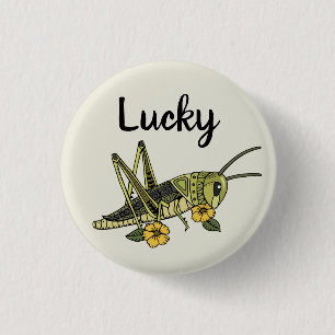 Macaron Rond 2,50 Cm Épingle de sauterelle Lucky