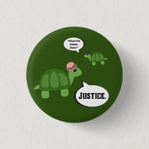 Macaron Rond 2,50 Cm Épingle de tortue de justice