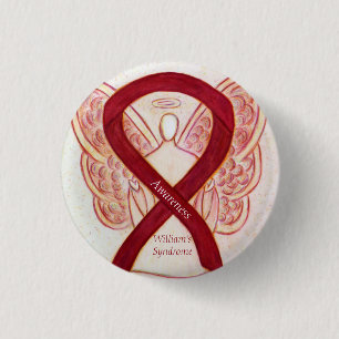 Macaron Rond 2,50 Cm Épingles de ruban de sensibilisation aux Anges du
