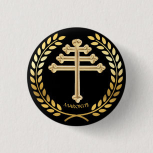 Macaron Rond 2,50 Cm Épinglette à revers de croix de l'Église de rite m
