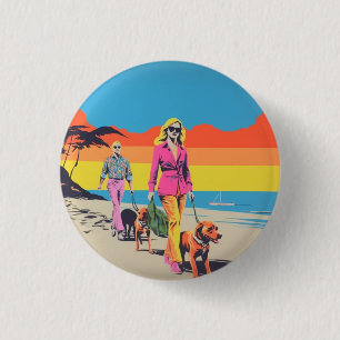 Macaron Rond 2,50 Cm Épinglette de style popart, badge, bouton de manch