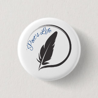 Macaron Rond 2,50 Cm Épinglette ronde Logo Quill La Vie du Poète