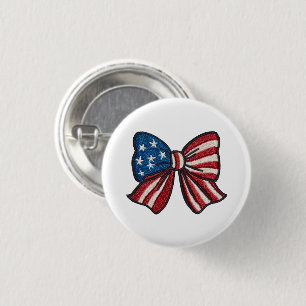 Macaron Rond 2,50 Cm 🎀 Épinglez sur le Patriotisme – Bouton en nœud de