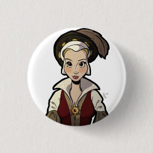 Macaron Rond 2,50 Cm Épouses d'insigne de Henry VIII - Catherine Parr
