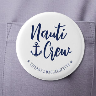 Macaron Rond 2,50 Cm Équipage Nauti Ancre Fête de Fille Naútic