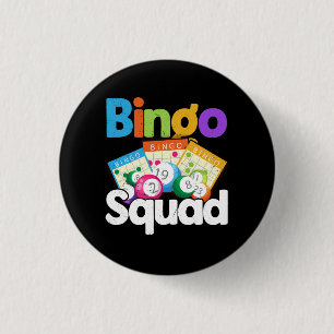 Macaron Rond 2,50 Cm Équipe de Bingo L'équipe gagnante sur votre jeu de