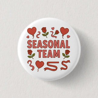 Macaron Rond 2,50 Cm Équipe de saison Saint-Valentin