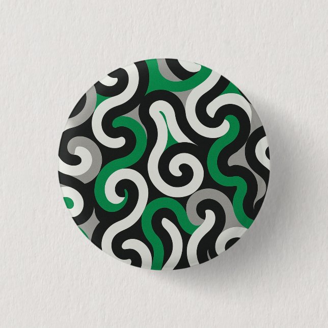 Macaron Rond 2,50 Cm Équipe verte (Devant)