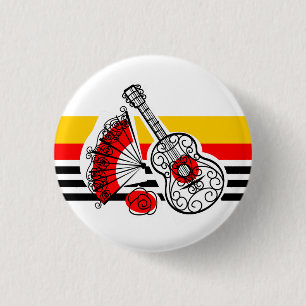 Macaron Rond 2,50 Cm Espagnol Souvenirs Classic Bouton rond