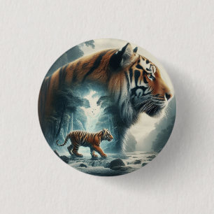 Macaron Rond 2,50 Cm Esprit de la Jungle