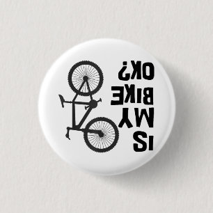 Macaron Rond 2,50 Cm Est Mon Vélo OK Funny VTT