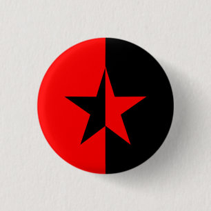 Macaron Rond 2,50 Cm Étoile de rouge/noir
