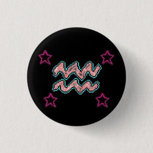 Macaron Rond 2,50 Cm Étoiles AQUARIUS