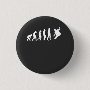 Macaron Rond 2,50 Cm Évolution de skateboardeur skater