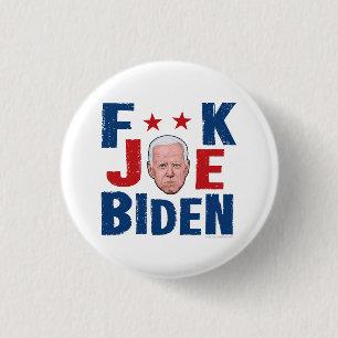 Macaron Rond 2,50 Cm F**K JOE BIDEN Button