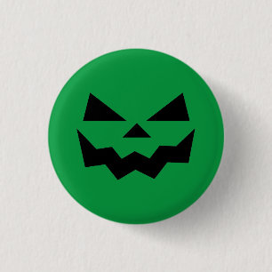 Macaron Rond 2,50 Cm Face citrouille Jack-o-lanterne
