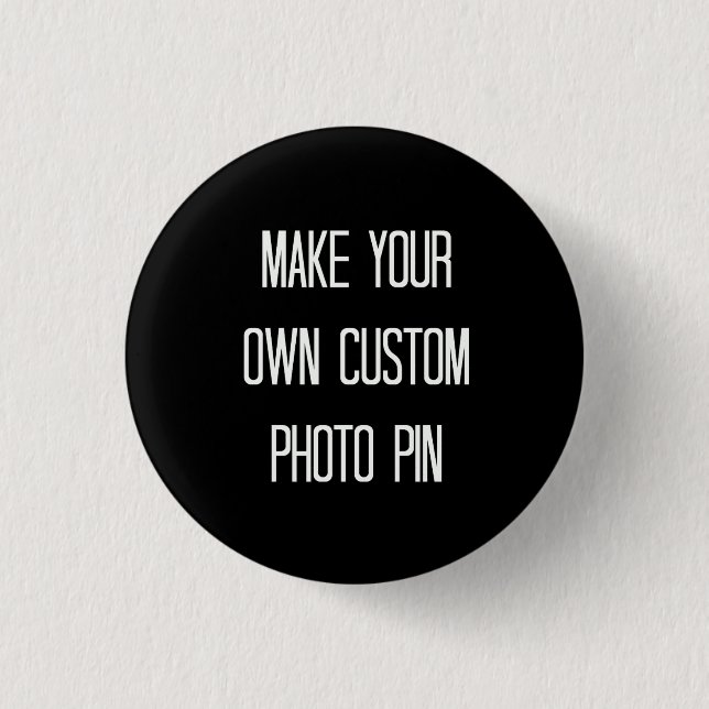 Macaron Rond 2,50 Cm Faites votre propre broche photo personnalisée / b (Devant)