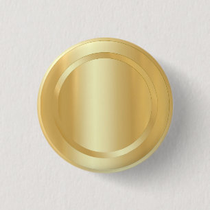 Macaron Rond 2,50 Cm Faux Gold Glamor Elégant Modèle tendance