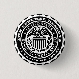 Macaron Rond 2,50 Cm Federal Reserve se boutonnent