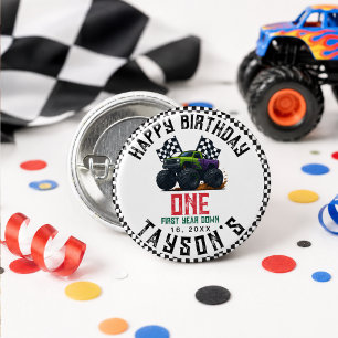 Macaron Rond 2,50 Cm Fête d'anniversaire de Vroom pour les 1 an de Mons