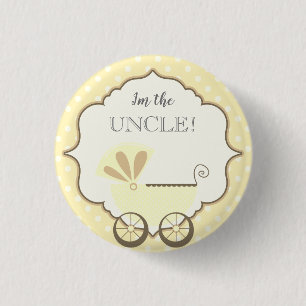 Macaron Rond 2,50 Cm Fête d'Baby shower personnalisée Je suis le bout
