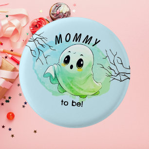 Macaron Rond 2,50 Cm Fête de bébé Halloween thème bleu Baby Shower Mign