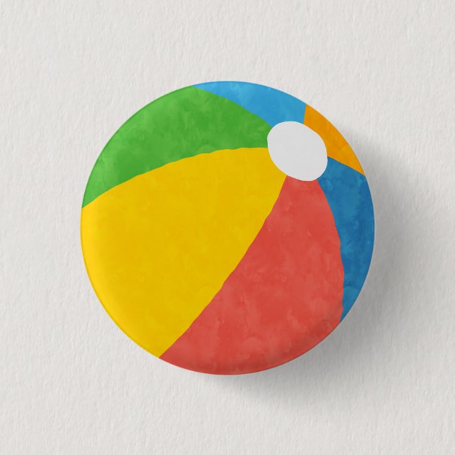 Macaron Rond 2,50 Cm Fête de la piscine Faveurs d'anniversaire (Devant)