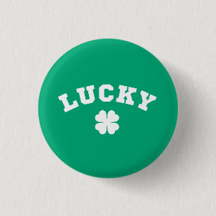 Macaron Rond 2,50 Cm Fête de la Saint-Patrick Lucky Clover