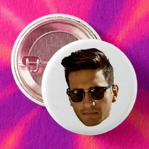 Macaron Rond 2,50 Cm Fête d'enterrement de vie de jeune fille avec déco