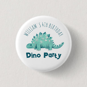 Macaron Rond 2,50 Cm Fête des garçons dinosaures Stégosaure