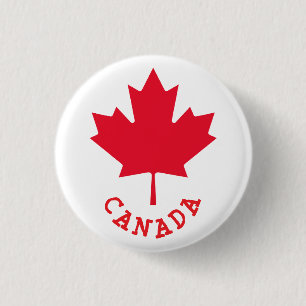 Macaron Rond 2,50 Cm Feuille d'érable canadienne