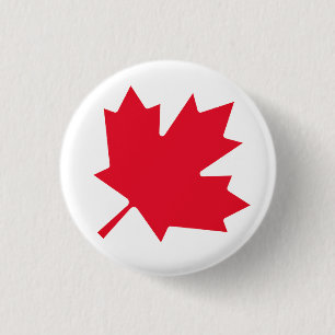 Macaron Rond 2,50 Cm Feuille d'érable canadienne