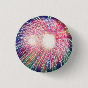 Macaron Rond 2,50 Cm Feux d'artifice fractal