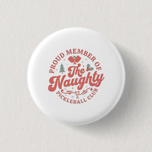 Macaron Rond 2,50 Cm Fière membre du club de basket-ball Naughty