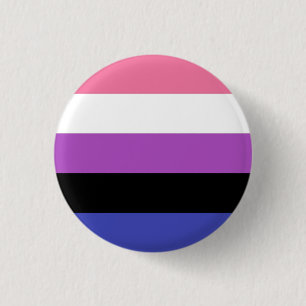 Macaron Rond 2,50 Cm Fierté de Genderfluid