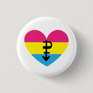 Macaron Rond 2,50 Cm Fierté de Pansexual