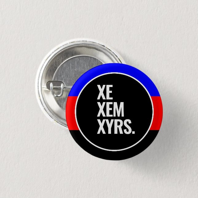 Macaron Rond 2,50 Cm Fierté polyamoire (Devant & derrière)