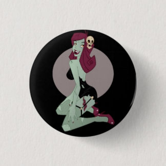 Macaron Rond 2,50 Cm Fille Animée mignonne de pin-up de zombi