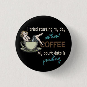 Macaron Rond 2,50 Cm Fille Pin-up Café