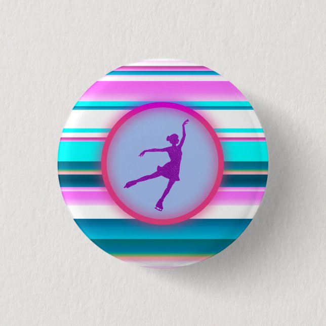 Macaron Rond 2,50 Cm Filles Patinage artistique (Devant)