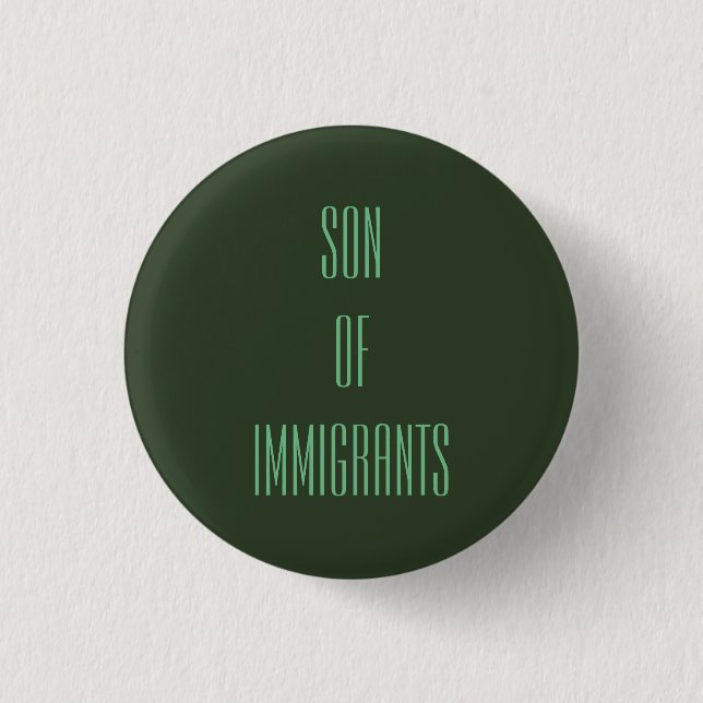 Macaron Rond 2,50 Cm Fils des immigrés (Devant)