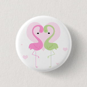 Macaron Rond 2,50 Cm Flamants roses
