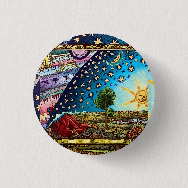 Macaron Rond 2,50 Cm Flammarion Dome Button (Devant)