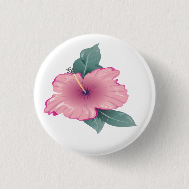 Macaron Rond 2,50 Cm Fleur (Devant)