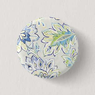 Macaron Rond 2,50 Cm Fleur bleue de Bohème