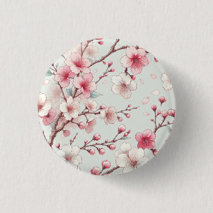 Macaron Rond 2,50 Cm Fleur de Cerisier