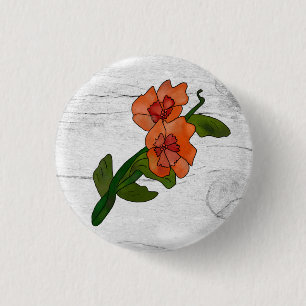 Macaron Rond 2,50 Cm Fleur de fantaisie 